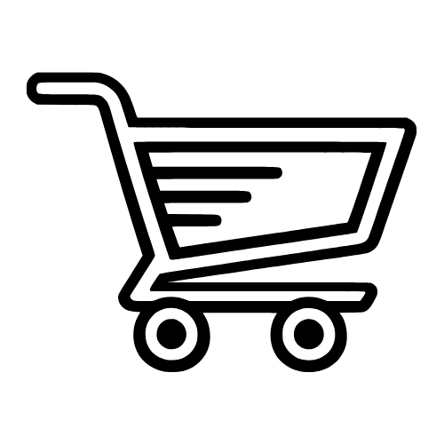 E-commerce Cart Outline - Vector Graphics - Digital File