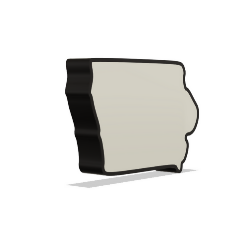 Iowa Wall Lightbox - United States - 3D Print File - Digital File Digital My Custom Designs ZIP File