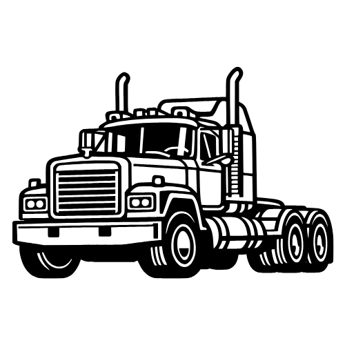 Classic Mack Truck Design - Vector Graphics - Digital File Digital My Custom Designs PDF