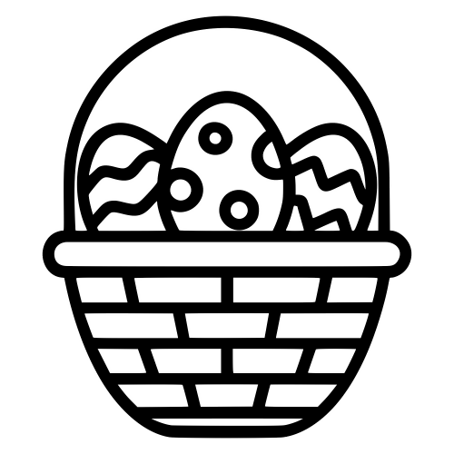 Egg Hunt Basket - Digital File - XCS Friendly Digital My Custom Designs PDF