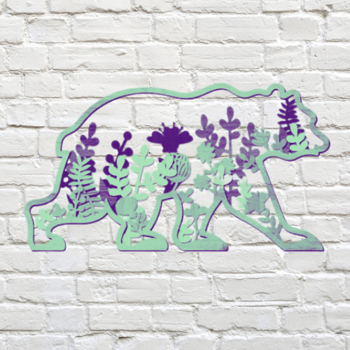 Boho Bear Wall Art Décor