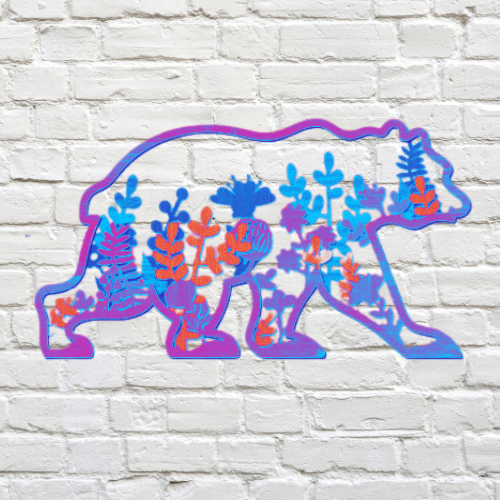 Boho Bear Wall Art Décor