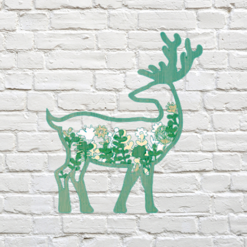 Boho Deer Wall Art Décor