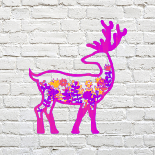 Boho Deer Wall Art Décor