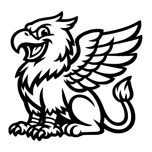 Cartoon Griffin Smiling - Vector Graphics - Digital File Digital My Custom Designs PDF