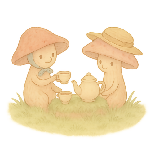 Humor & Whimsy Mushroom Tea - T Shirt Design - Digital File Digital My Custom Designs 300 DPI PNG