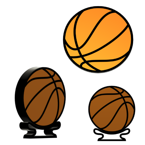 Basketball Wall Light Box - 3D Print File - Digital File Digital My Custom Designs