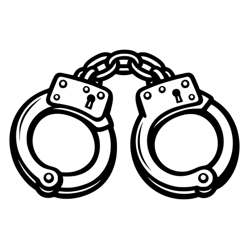 Handcuffs Illustration - Vector Graphics - Digital File Digital My Custom Designs PDF