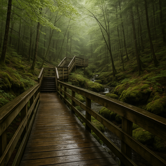 Dickson Falls Trail - Fundy National Park - New Brunswick Canada - Rendered - Digital File Digital My Custom Designs PDF