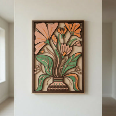 Flowers 10 - Layered Line Designs - Nature - Digital File Digital My Custom Designs ZIP File