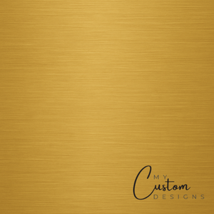 Brushed Gold - Premium Luxury Leatherette w/ Adhesive - Gold to Black Leatherette My Custom Designs