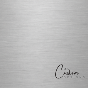 Brushed Silver - Premium Luxury Leatherette w/ Adhesive - Brushed Silver to Black Leatherette My Custom Designs