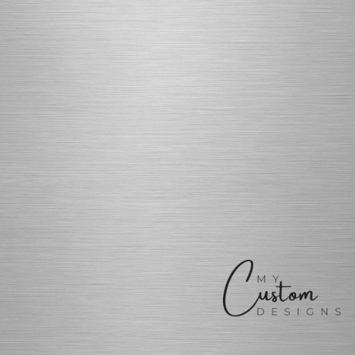 Brushed Silver - Premium Luxury Leatherette - Brushed Silver to Black Leatherette My Custom Designs