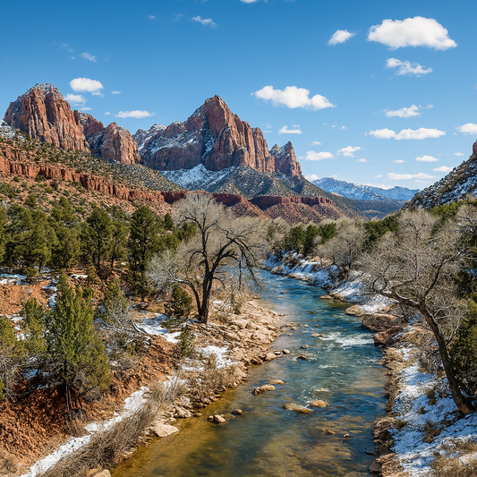 The Watchman - Zion National Park - Utah United States - Rendered - Digital File Digital My Custom Designs PDF