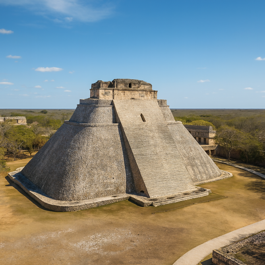 Pyramid of the Magician (Pirámide del Adivino)-Mayan City of Uxmal-Yucatan Mexico Digital My Custom Designs PDF