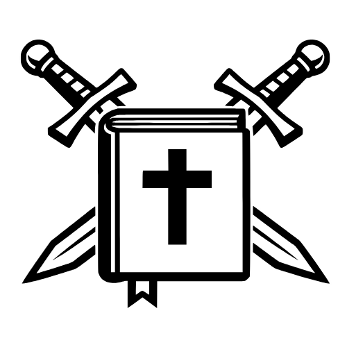Bible and Two Crossed Swords Sketch - Vector Graphics - Digital File Digital My Custom Designs PDF