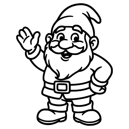 Cartoon Art Gnome - Digital File - XCS Friendly Digital My Custom Designs PDF