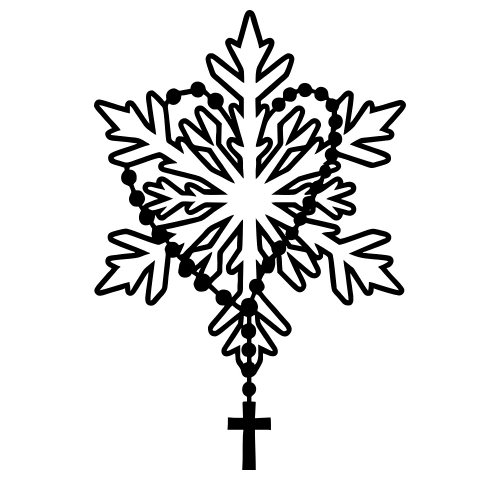 Rosary Snowflake Combination - Digital File - XCS Friendly Digital My Custom Designs PDF