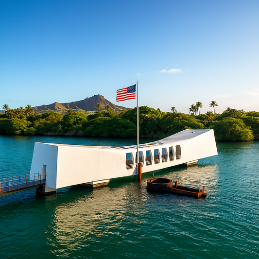 USS Arizona Memorial - Pearl Harbor National Memorial - Hawaii United States - Rendered - Digital File Digital My Custom Designs PDF