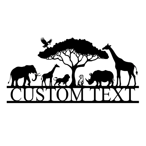 Africa Tree Custom Text - Wall / Home Decor - Digital File Digital My Custom Designs ZIP File