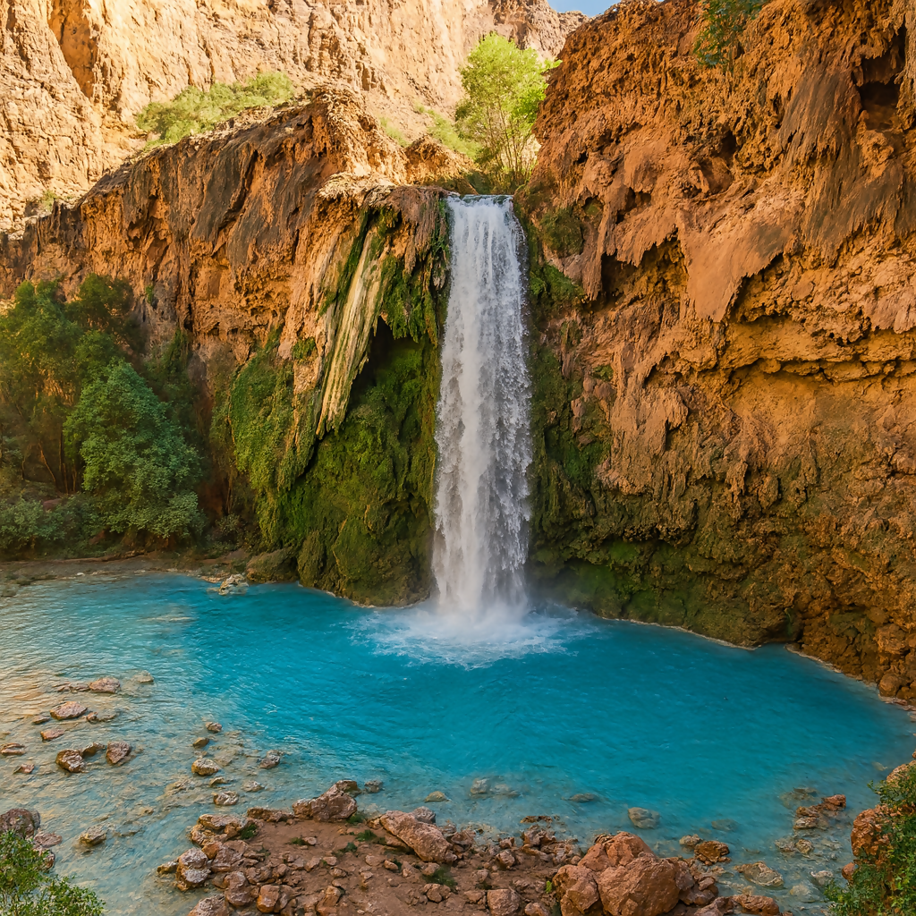 Havasu Falls - Grand Canyon - Arizona United States - Rendered - Digital File Digital My Custom Designs PDF