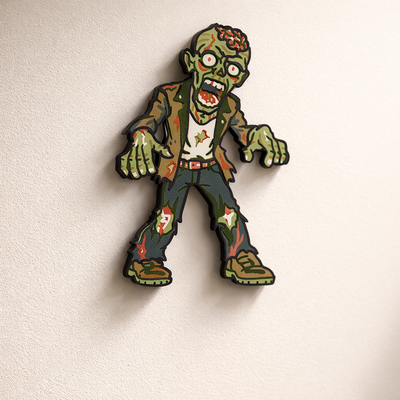 Zombie Ghoul - Layered Line Designs - Digital File Digital My Custom Designs