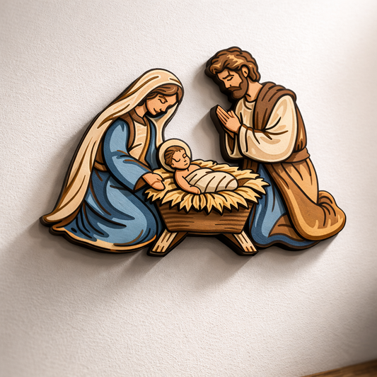 Baby Jesus - Layered Line Designs - Digital File Digital My Custom Designs