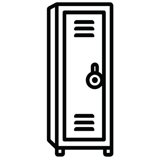 School Locker Sketch - Digital File - XCS Friendly Tumbler My Custom Designs PNG
