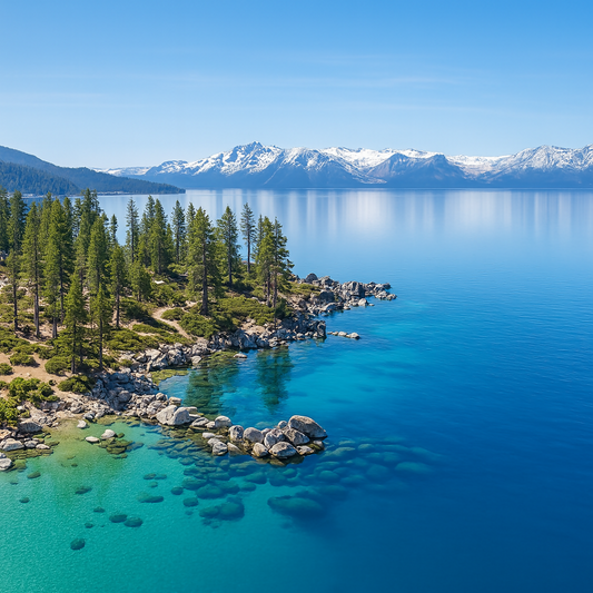 Lake Tahoe - California United States - Rendered - Digital File Digital My Custom Designs PDF