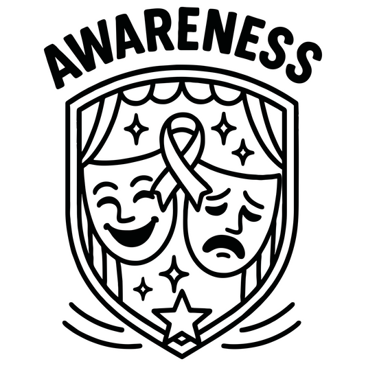 Awareness Theater Badge - Digital File - Digital Digital My Custom Designs PNG