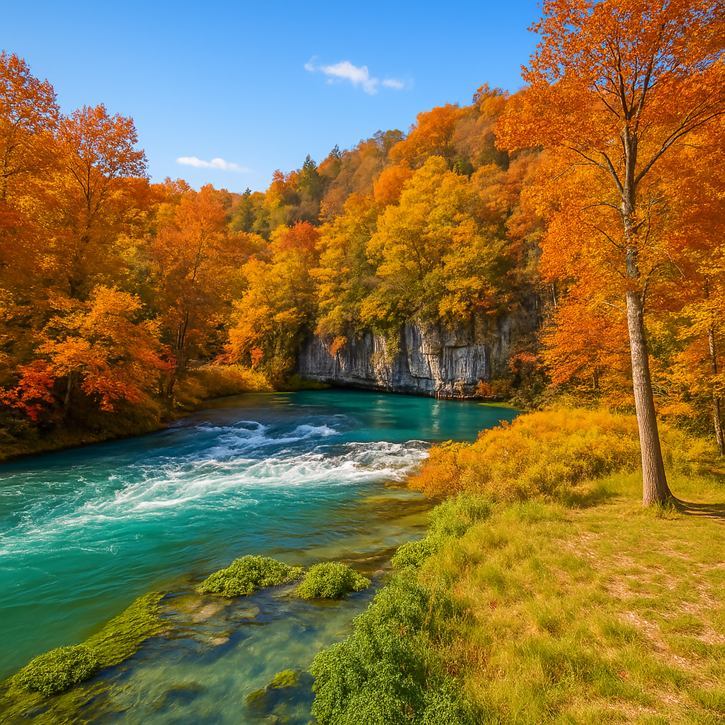 Welch Spring - Ozark National Scenic Riverways - Missouri United States - Rendered - Digital File Digital My Custom Designs PDF