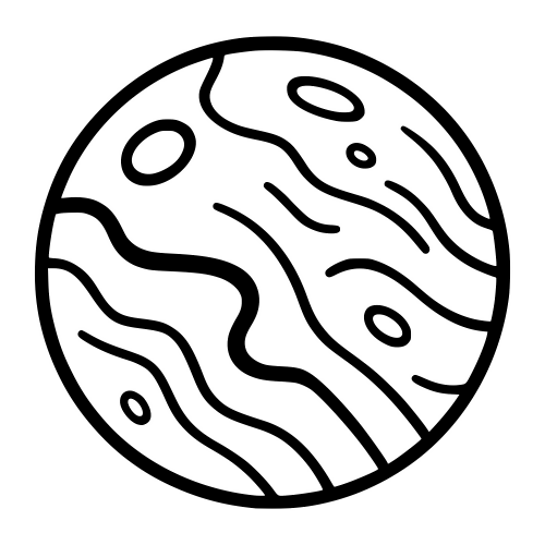 Mars Outline Sketch - Digital File - XCS Friendly Digital My Custom Designs PDF