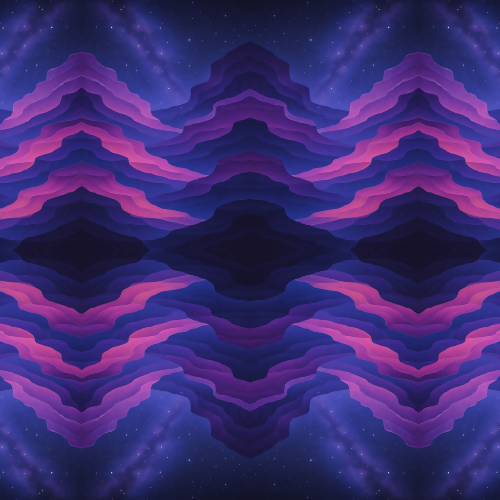 Nature and Landscape - Galactic Canyon Layers In Ultraviolet Gradients - Pattern - Digital File Digital My Custom Designs PDF