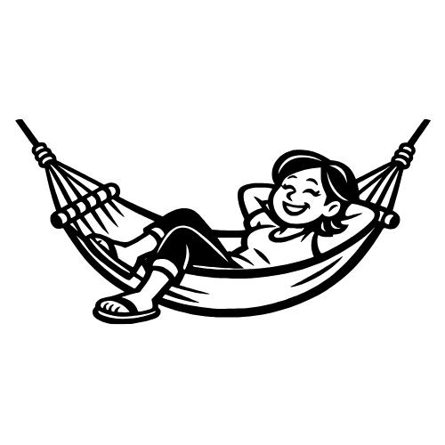 Cartoon Mom in Hammock - Digital File - XCS Friendly