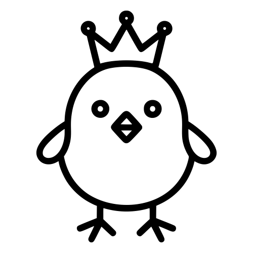 Chick Crown Design - Digital File - XCS Friendly Digital My Custom Designs PDF