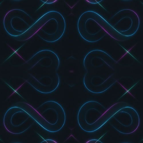 Sci-Fi Infinity Swirls Pattern - Digital file