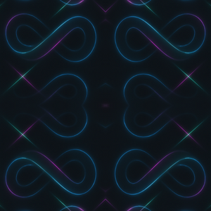Sci-Fi Infinity Swirls Pattern - Digital file