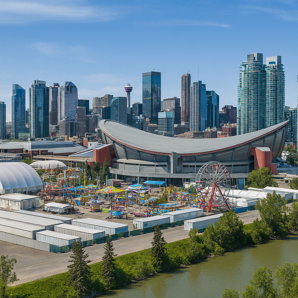 Skyline Carnival - Calgary (Calgary Stampede) - Alberta Canada - Rendered - Digital File Digital My Custom Designs PDF