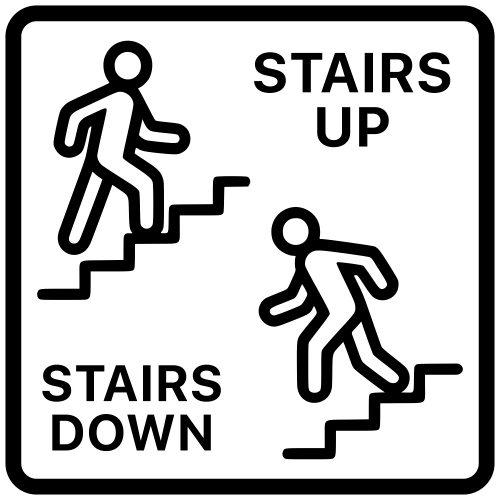 Stairs Up And Down - Digital File - XCS Friendly Digital My Custom Designs PDF