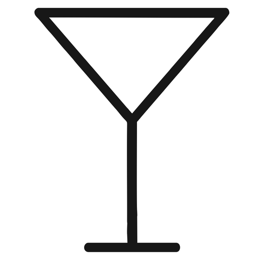Martini Glass Outline - Digital File - XCS Friendly Tumbler My Custom Designs PNG
