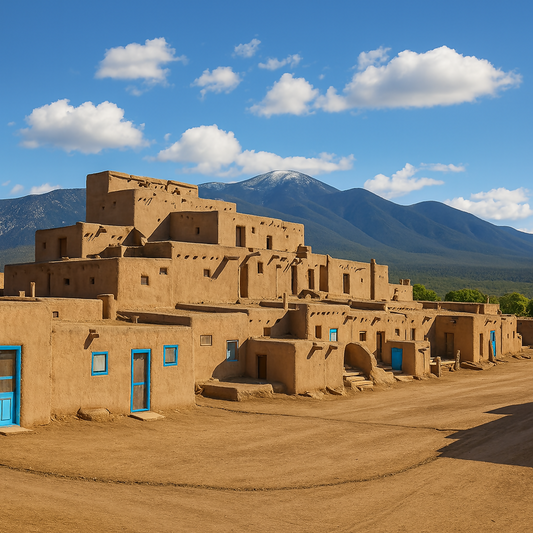 Taos Pueblo - New Mexico United States - Rendered - Digital File Digital My Custom Designs PDF