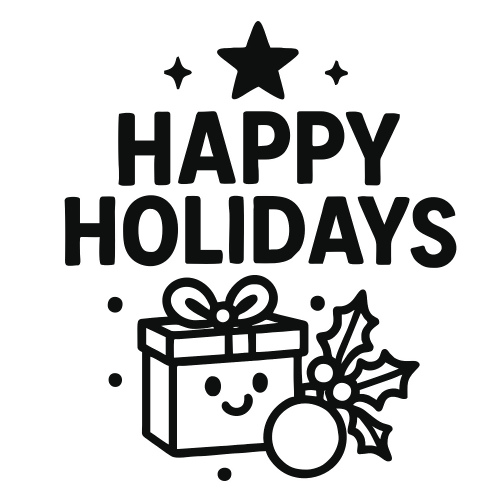 Happy Holidays - Digital File - XCS Friendly Digital My Custom Designs PDF