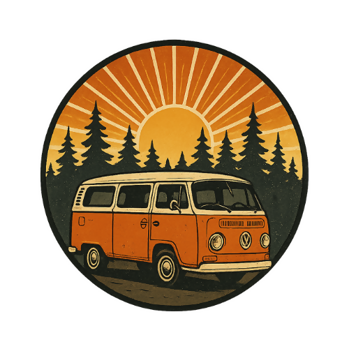 Pop Culture Fandom Hippie Van - T Shirt Design - Digital File Digital My Custom Designs 300 DPI PNG