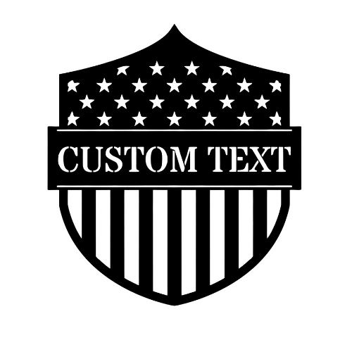 American Flag Shield - Wall Home Decor - Digital File Digital My Custom Designs ZIP File
