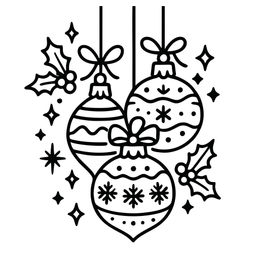 Tree Ornament Sketch - Digital File - XCS Friendly Digital My Custom Designs PDF