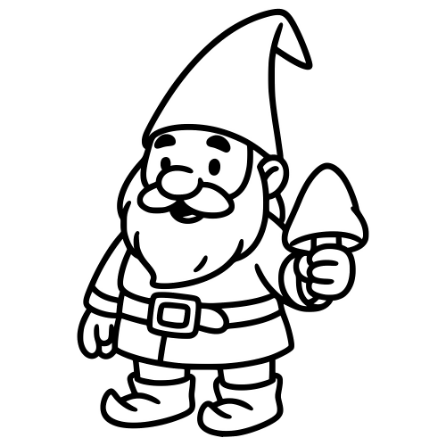 Cartoon Paper Gnome - Digital File - XCS Friendly Digital My Custom Designs PDF
