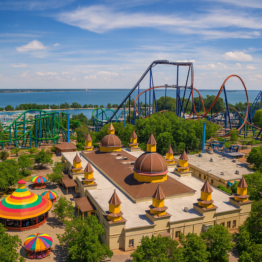 Cedar Point Amusement Park - Ohio United States - Rendered - Digital File Digital My Custom Designs PDF