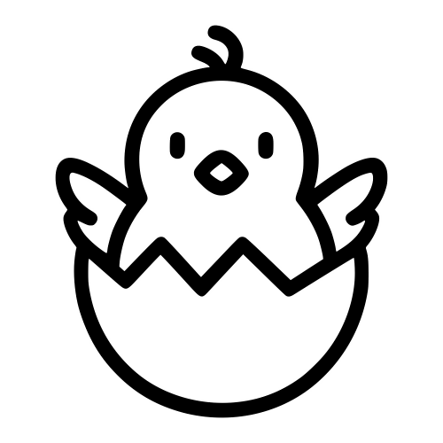 Chick Hatching Egg - Digital File - XCS Friendly Digital My Custom Designs PDF