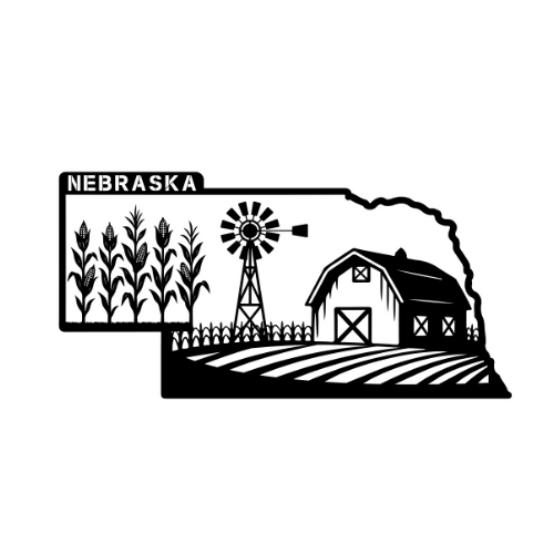 Nebraska - Wall / Home Decor - State Outline - United States - Digital File Digital My Custom Designs ZIP File