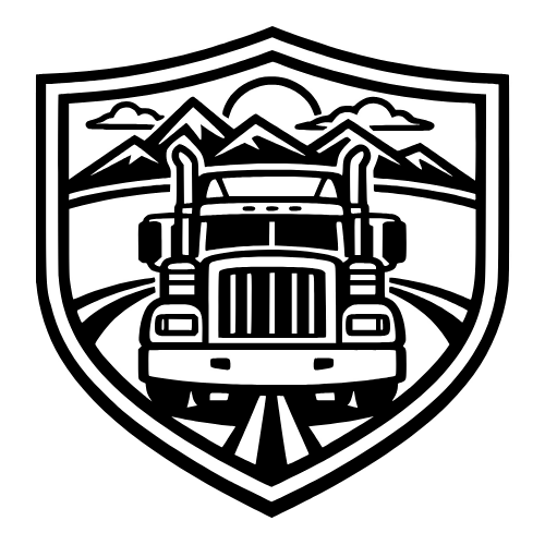 Shield-Shaped Trucking Emblem - Vector Graphics - Digital File Digital My Custom Designs PDF